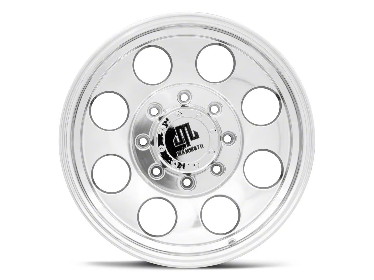 Mammoth 8 Aluminum Polished 8-Lug Wheel; 18x9; -6mm Offset (23-26 F-250 Super Duty)