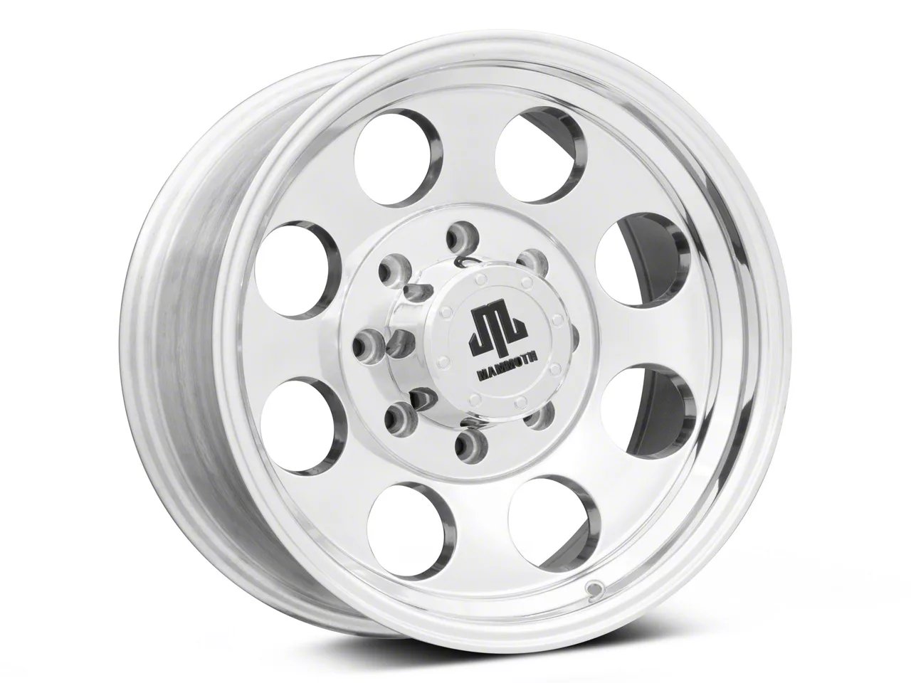 Mammoth 8 Aluminum Polished 8-Lug Wheel; 18x9; -6mm Offset (23-26 F-250 Super Duty)