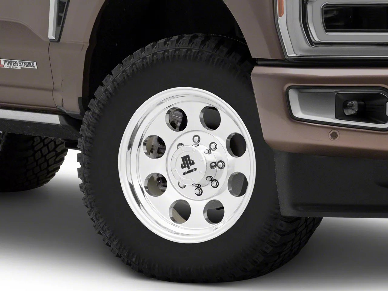 Mammoth 8 Aluminum Polished 8-Lug Wheel; 18x9; -6mm Offset (23-26 F-250 Super Duty)