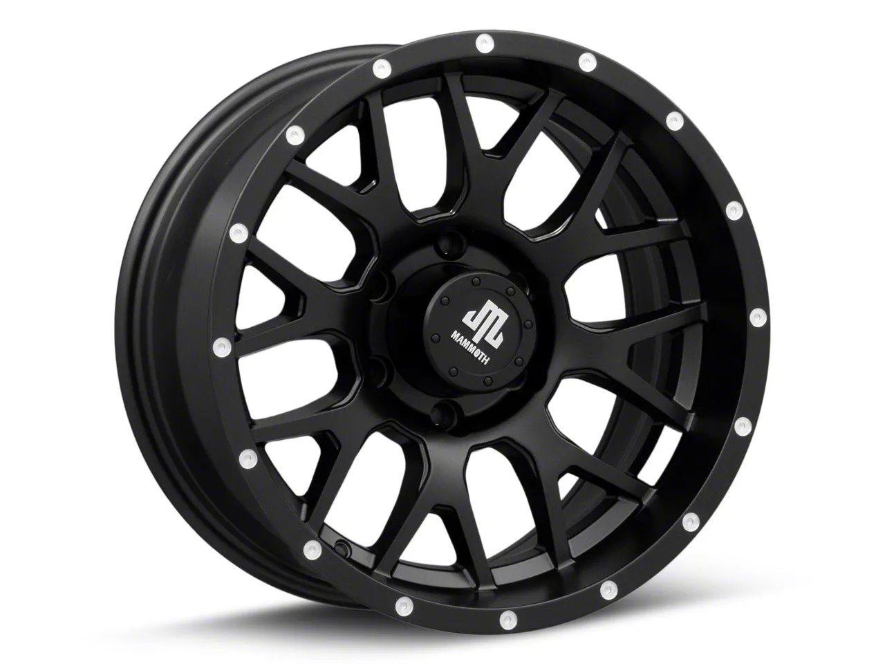 Mammoth Beadlock Mesh Matte Black 6-Lug Wheel; 17x9; -6mm Offset (07-13 Silverado 1500) Mammoth Beadlock Mesh Matte Black 6-Lug Wheel; 17x9; -6mm Offset (07-13 Silverado 1500)