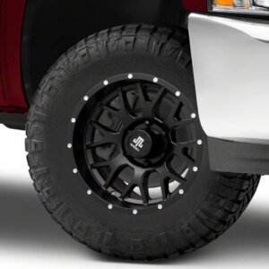 Mammoth Beadlock Mesh Matte Black 6-Lug Wheel; 17x9; -6mm Offset (07-13 Silverado 1500)