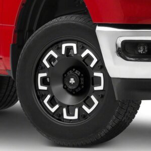 Mammoth Boss Satin Black Machined 6-Lug Wheel; 20x9; -6mm Offset (19-25 RAM 1500)