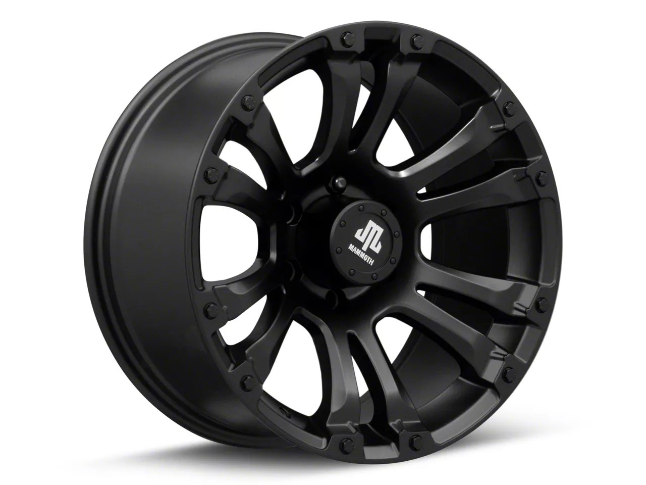 Mammoth Madness Matte Black 6-Lug Wheel; 18x9; -6mm Offset (04-08 F-150) Mammoth Madness Matte Black 6-Lug Wheel; 18x9; -6mm Offset (04-08 F-150)