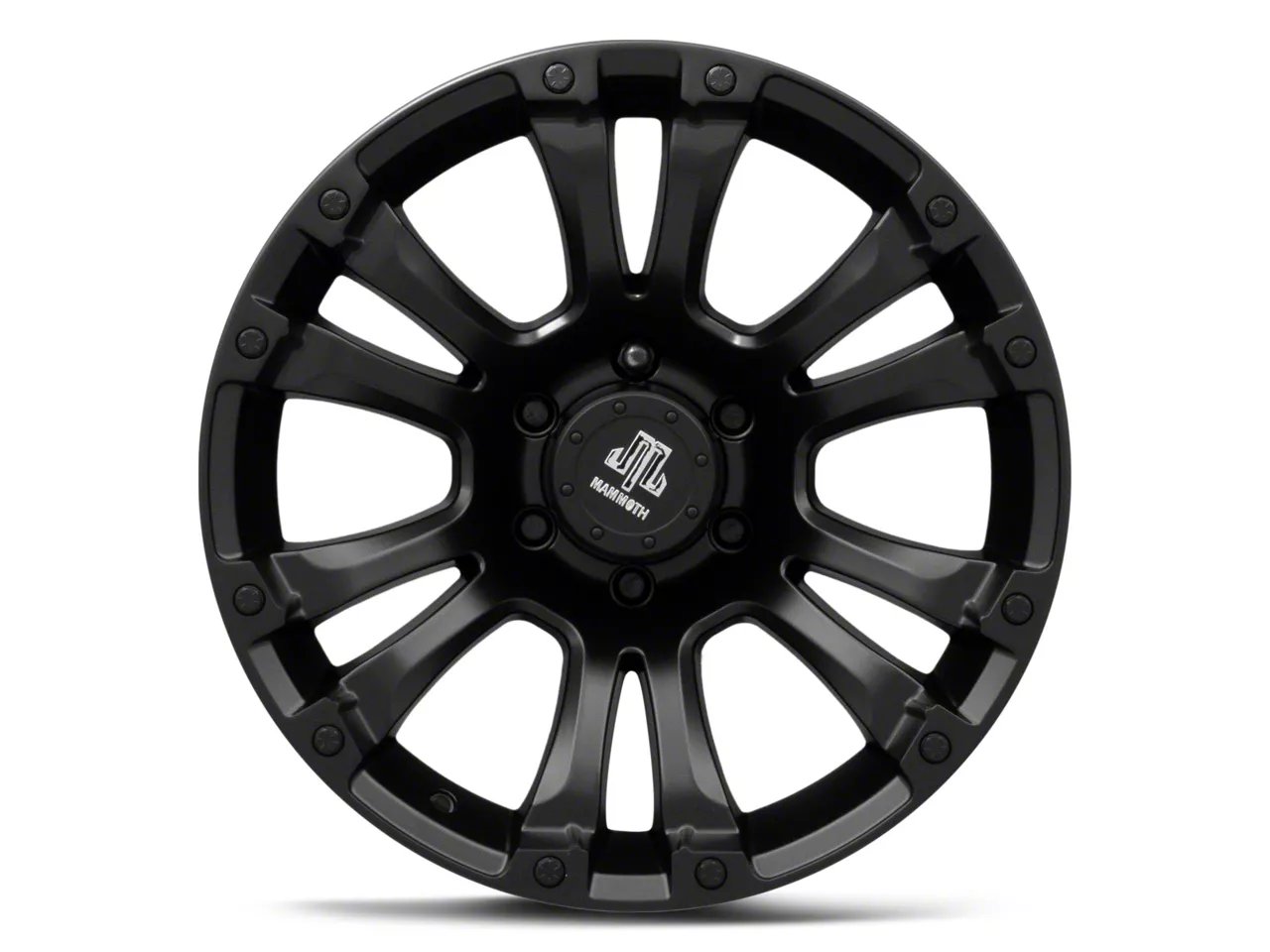 Mammoth Madness Matte Black 6-Lug Wheel; 18x9; -6mm Offset (04-08 F-150) Mammoth Madness Matte Black 6-Lug Wheel; 18x9; -6mm Offset (04-08 F-150)