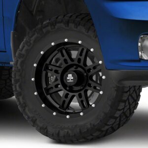Mammoth Split-8 Beadlock Matte Black 5-Lug Wheel; 17x9; -6mm Offset (09-18 RAM 1500)