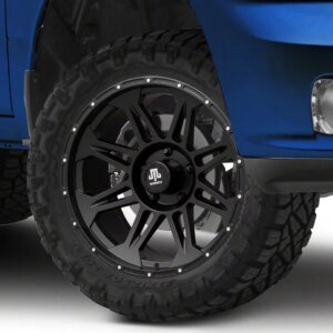 Mammoth Split 8 Beadlock Matte Black 5-Lug Wheel; 20x9; -6mm Offset (09-18 RAM 1500)