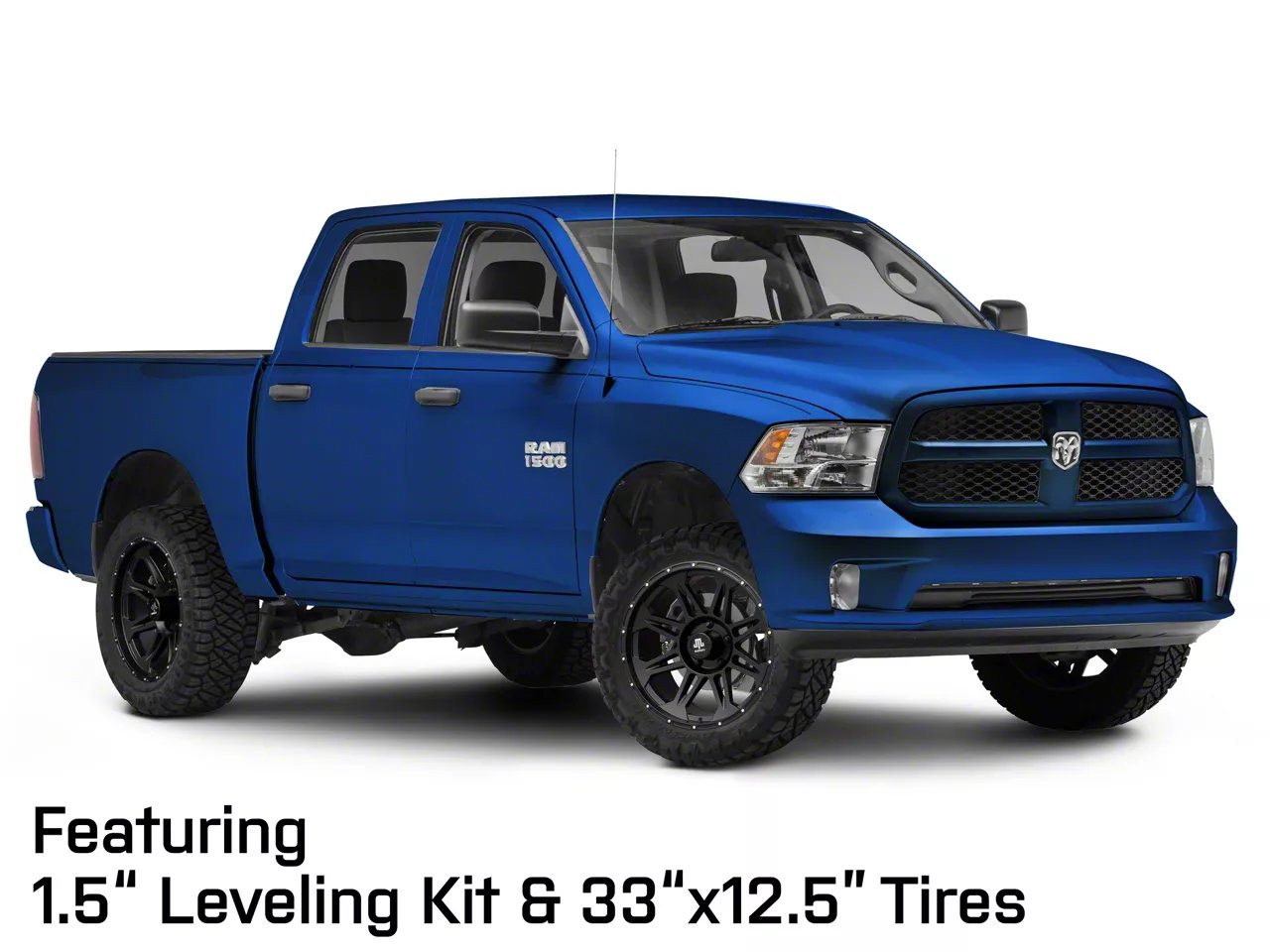 Mammoth Split 8 Beadlock Matte Black 5-Lug Wheel; 20x9; -6mm Offset (09-18 RAM 1500)