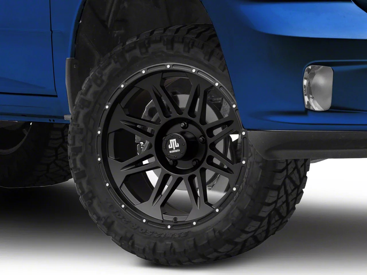Mammoth Split 8 Beadlock Matte Black 5-Lug Wheel; 20x9; -6mm Offset (09-18 RAM 1500)