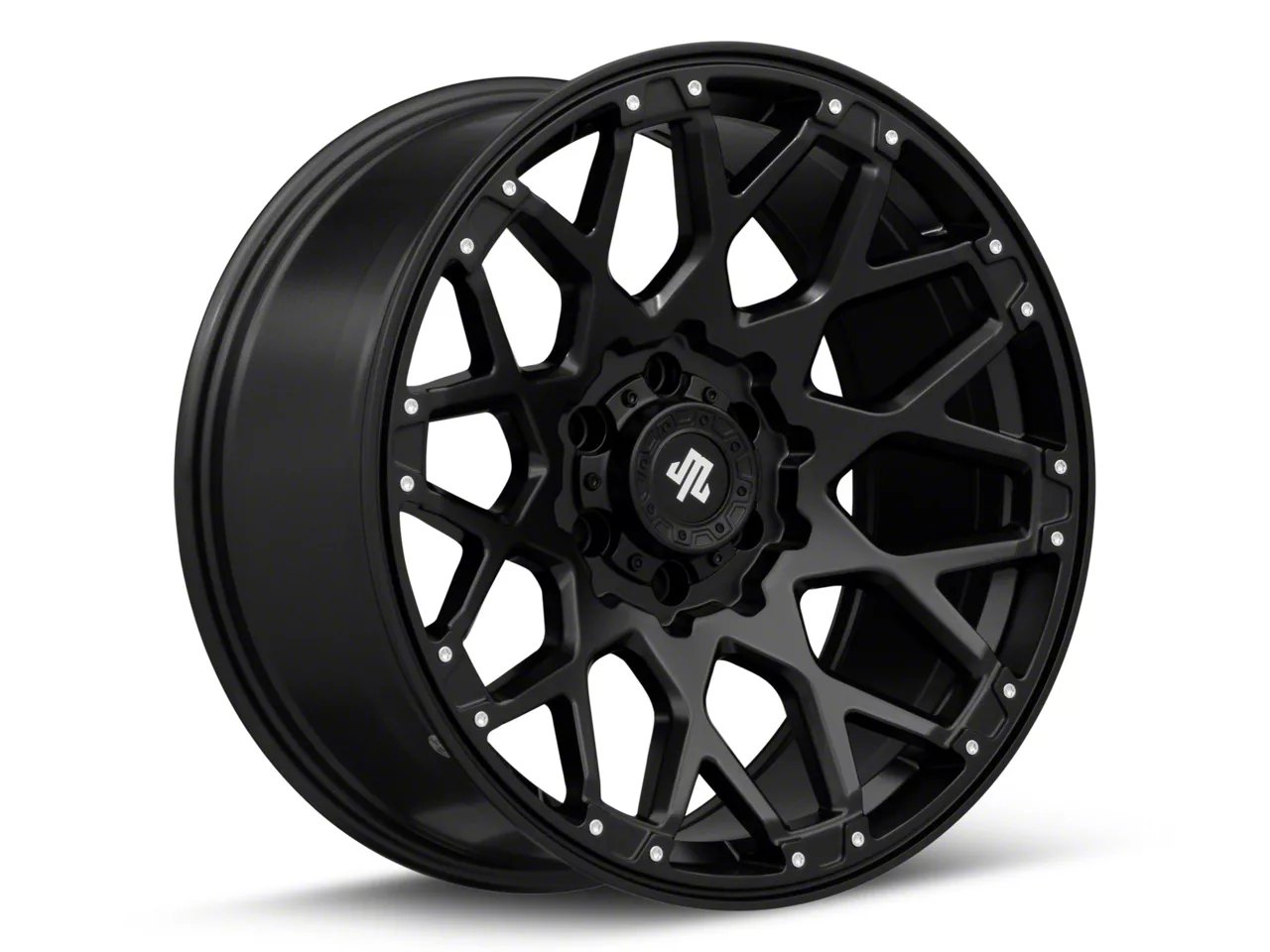 Mammoth Vex Satin Black Machined 6-Lug Wheel; 20x9; -6mm Offset (19-26 RAM 1500)