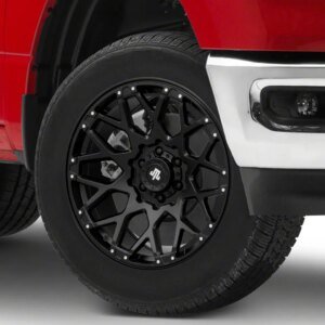 Mammoth Vex Satin Black Machined 6-Lug Wheel; 20x9; -6mm Offset (19-26 RAM 1500)