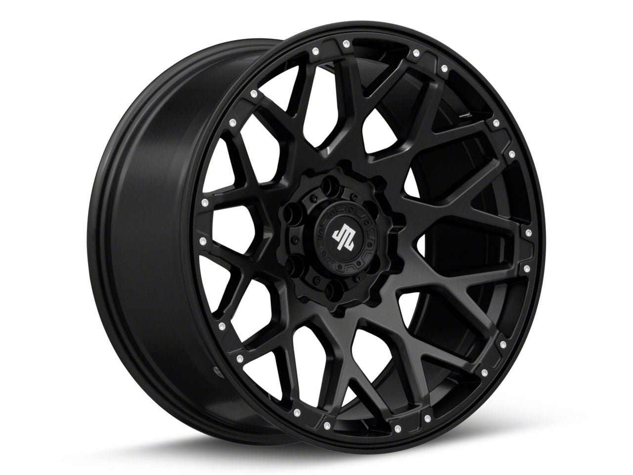 Mammoth Vex Satin Black Machined 6-Lug Wheel; 20x9; -6mm Offset (21-26 F-150)