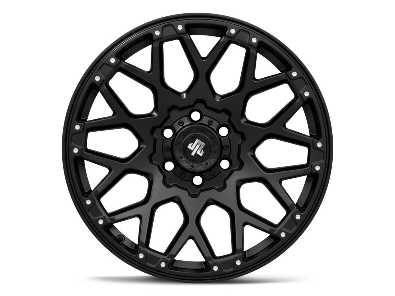 Mammoth Vex Satin Black Machined 6-Lug Wheel; 20x9; -6mm Offset (21-26 F-150)