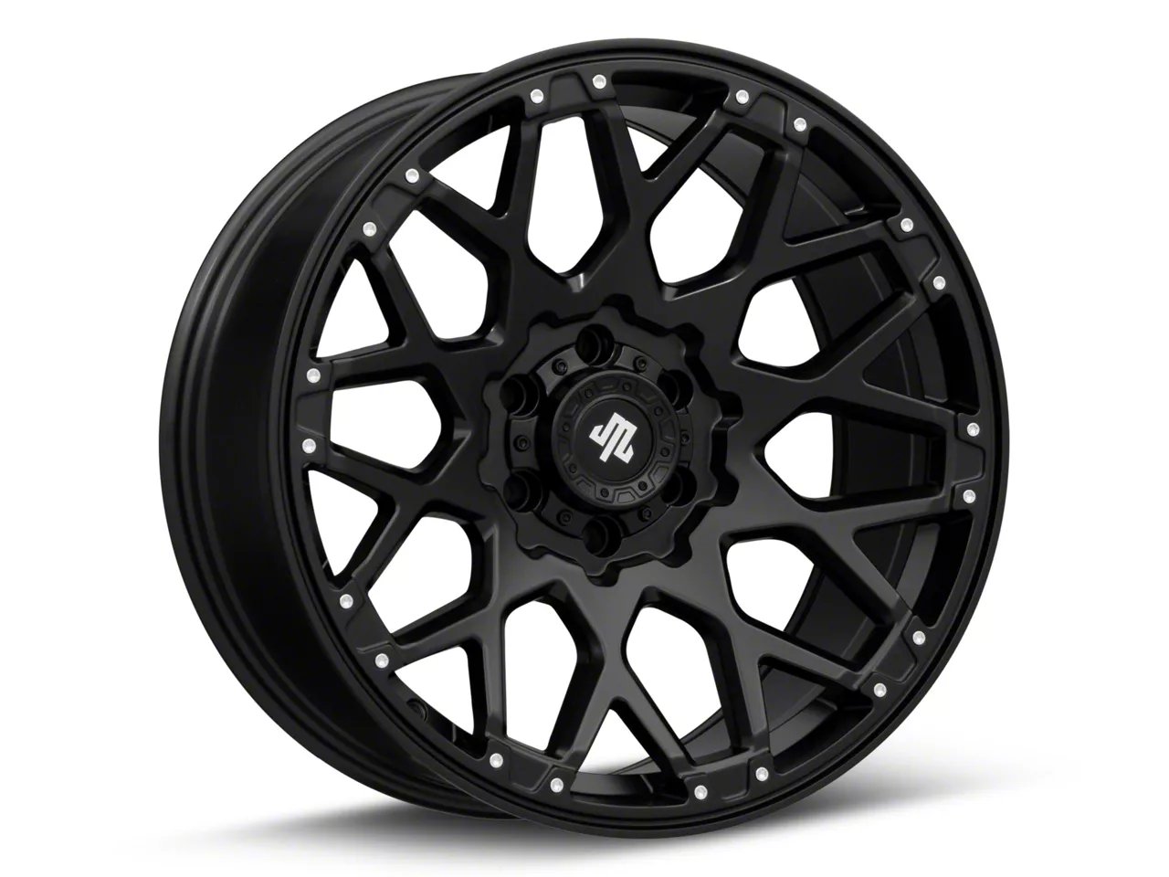Mammoth Vex Satin Black Machined 6-Lug Wheel; 20x9; -6mm Offset (21-26 F-150)
