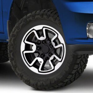 Rebel Style Gloss Black Machined 5-Lug Wheel; 17x8; 18mm Offset (09-18 RAM 1500)
