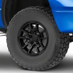 Rebel Style Satin Black 5-Lug Wheel; 17x8; 18mm Offset (02-08 RAM 1500, Excluding Mega Cab)