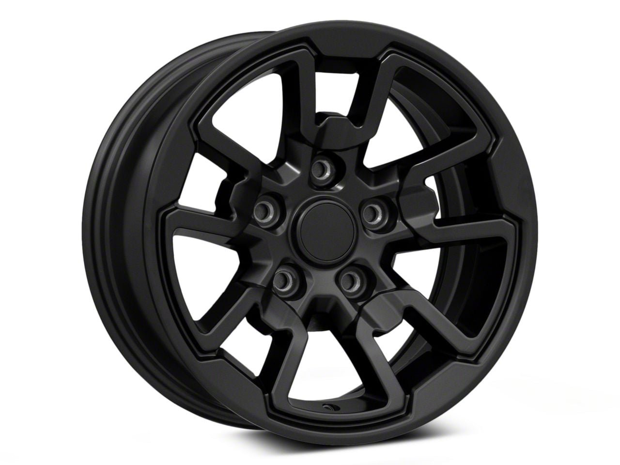 Rebel Style Satin Black 5-Lug Wheel; 17x8; 18mm Offset (09-18 RAM 1500)