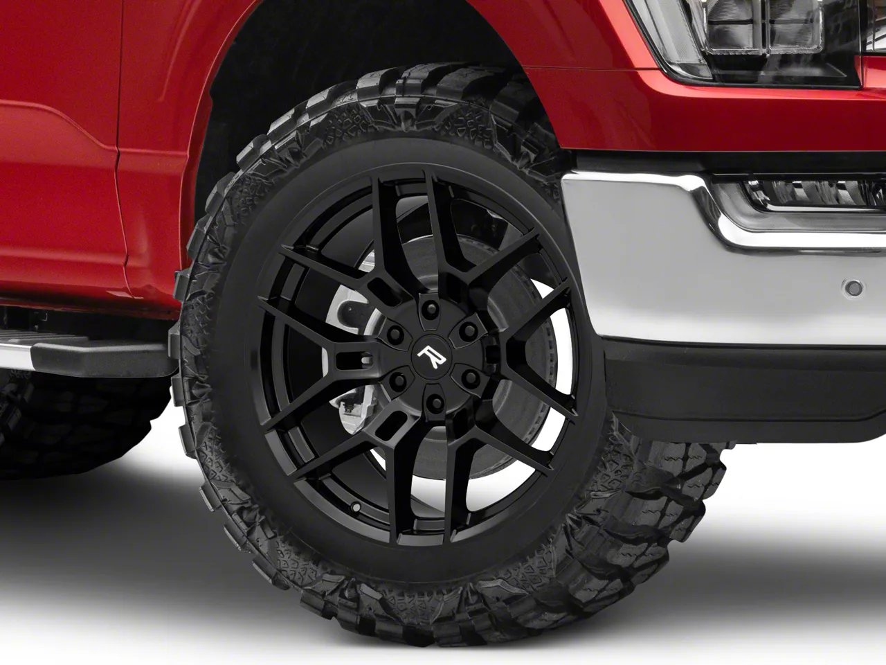 Rovos Wheels Ceres Satin Black 6-Lug Wheel; 20x9; 12mm Offset (21-26 F-150)